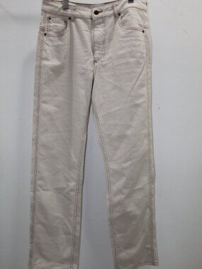 Bonpoint Abbesses Straight-Leg Jeans Ecru Size 38 / M Luxury French Denim